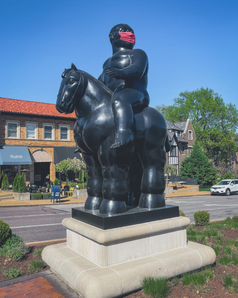 Fernando Botero's "Man on a Horse"